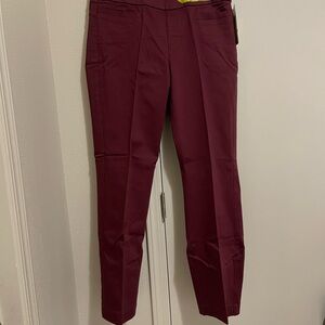 Lee barely bootcut Wine Dress Pants with Slim Fit size 14 NWT